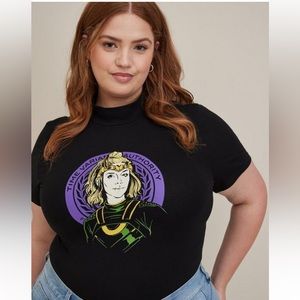 Marvel Loki Sylvie Foxy Mock Neck Top